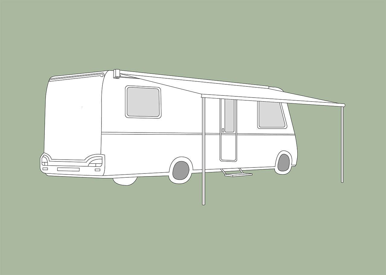 Scala configurator creëer een dichte luifel Travellife