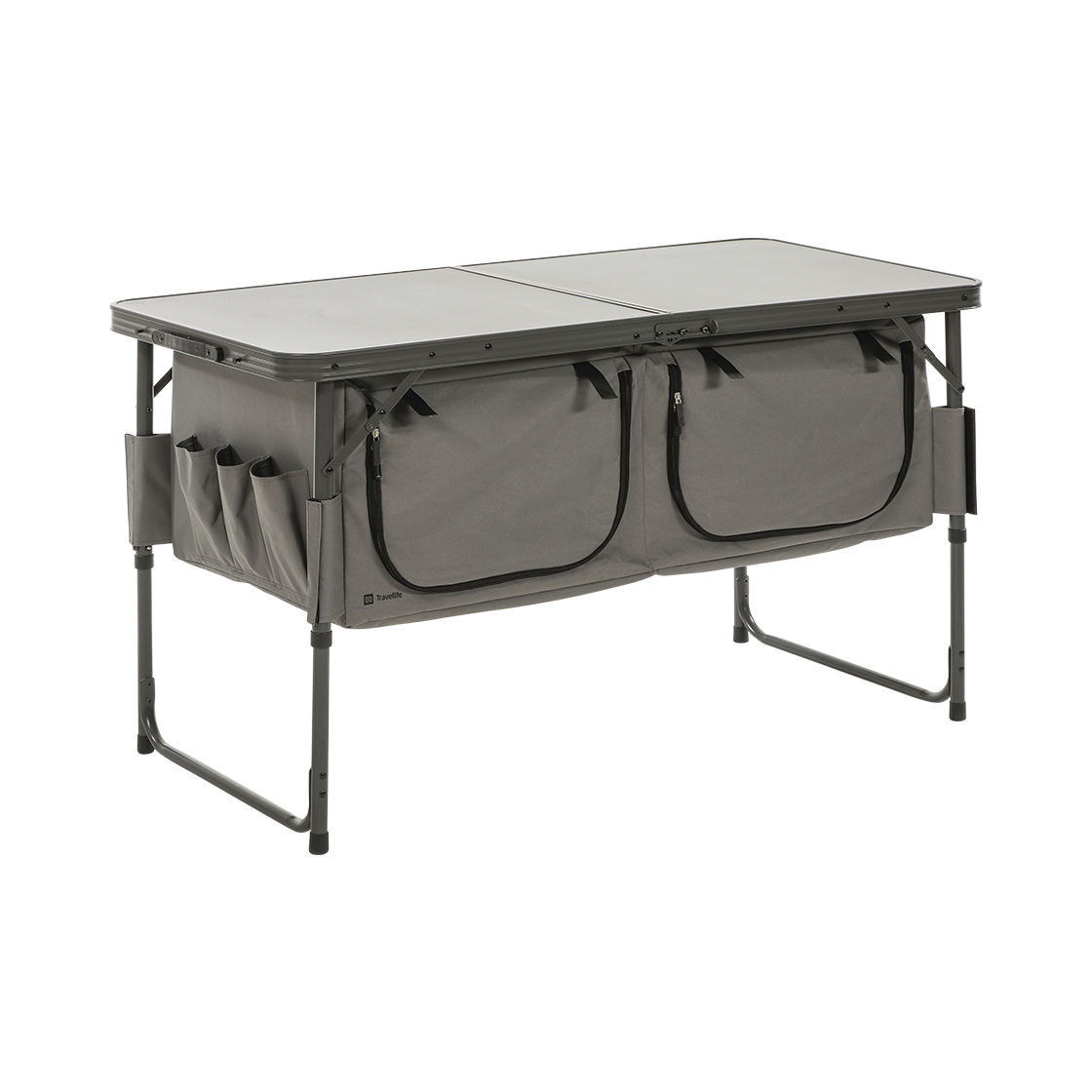 Toledo storage unit foldable wide dark grey Travellife