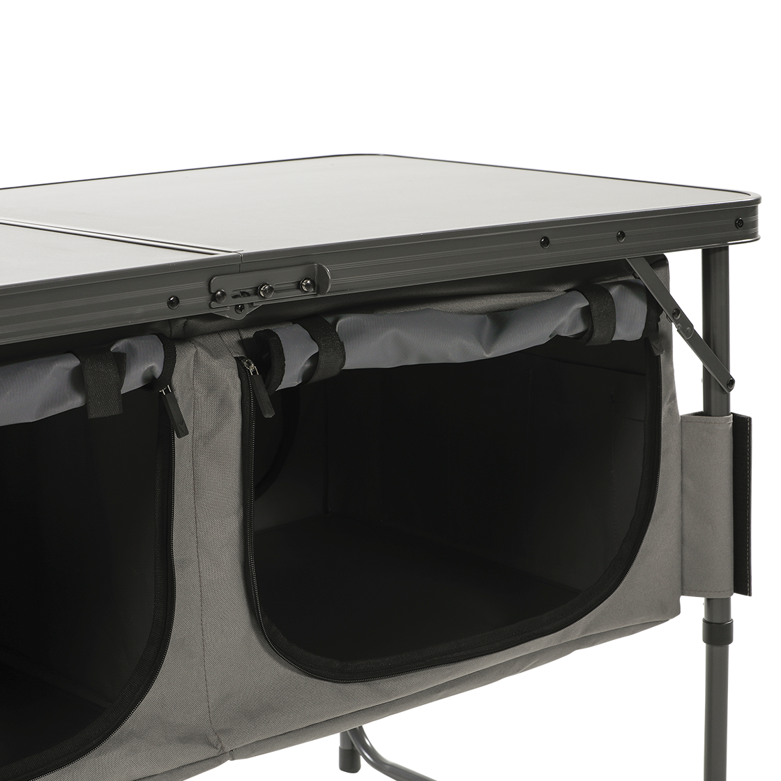 Toledo storage unit foldable wide dark grey Travellife