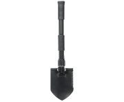 Shovel with pickaxe foldable