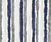 Chenille grey/white/blue 56x185cm