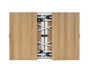 Sorrento tafel uitschuifbaar honeycomb brown 100/140/180cm