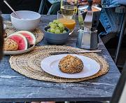 Travellife Sorrento tafel honeycomb dark grey 100