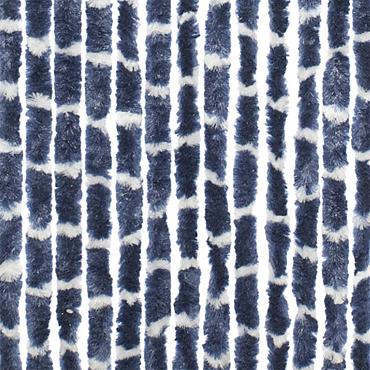 Chenille Stripe blue/white 56x185cm