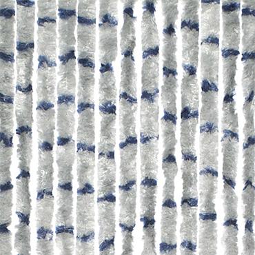 Chenille Stripe grey/blue 56x185cm