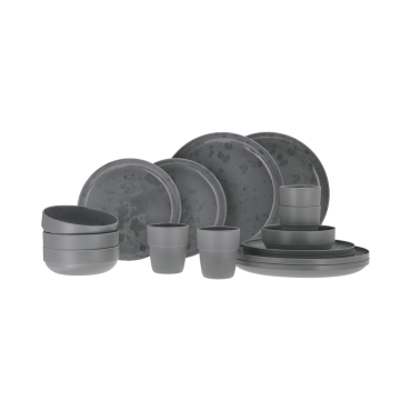 Palma serviesset dark grey 16-delig