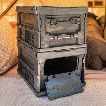 Bodin storage box foldable small dark grey