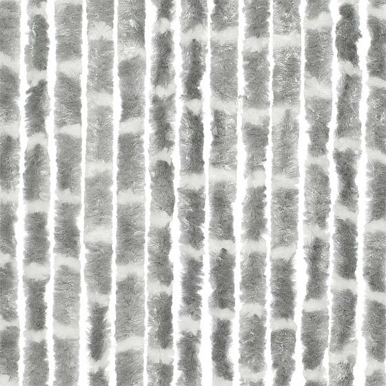 Chenille Stripe grey/white 56x185cm