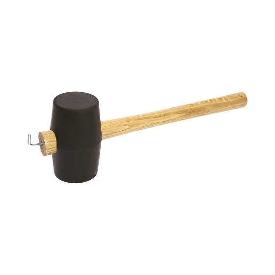 Rubber mallet with peg puller