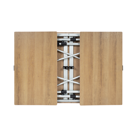 Sorrento tafel uitschuifbaar honeycomb brown 100/140/180cm