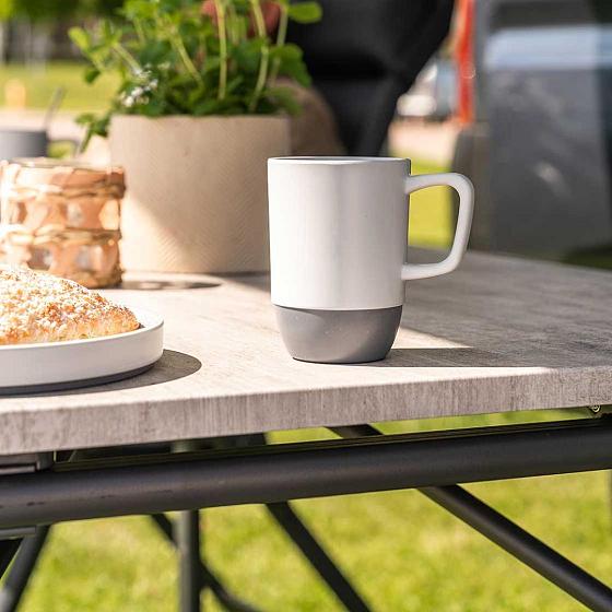 Travellife Veneto tafel solid light grey 120
