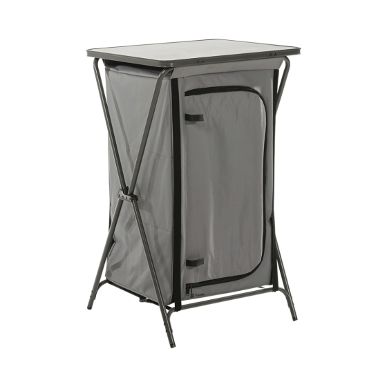 Toledo opbergkast opvouwbaar laag dark grey