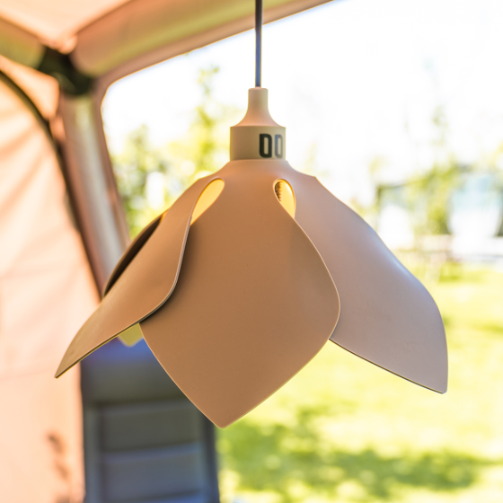 Flores lamp opvouwbaar grey E27